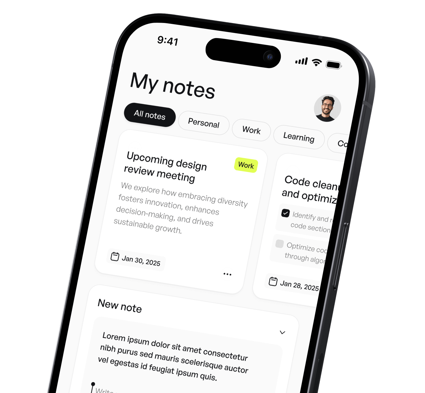 SutureNote on iPhone